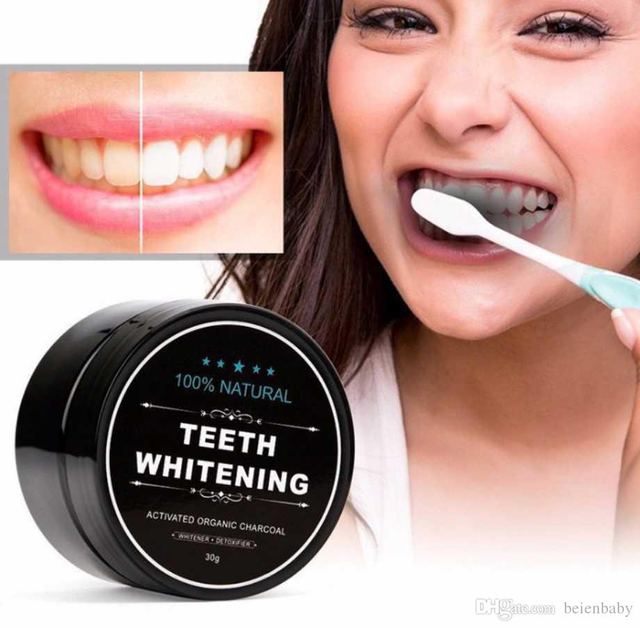 2018 teeth Powder Bamboo dentifrice Oral Care Hygiene Cleaning natural activated organic charcoal coconut shell tooth Yellow Stain 30g