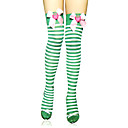 Verde linda rayas y medias del arco Sweet Lolita