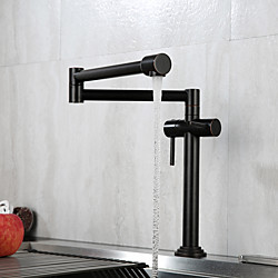 Kitchen faucet - Two Handles One Hole Nickel Brushed / Electroplated / Painted Finishes Pull-out / shy;Pull-down / Tall /High Arc Centerset Contemporary Kitchen Taps Lightinthebox
