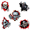 3D Skeleton Skull In The Bullet Hole Car Stickers Funny Colorful Car Stickers Auto Automobile Decals