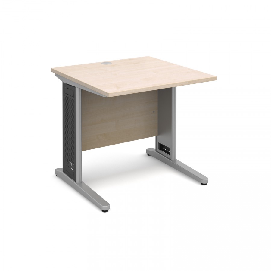 Largo Straight Office Desk 800mm- Maple