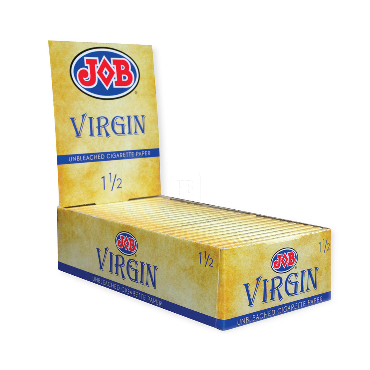 JOB Virgin Unbleached Rolling Papers 1 1/2 Box