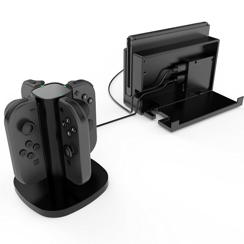 Charging Dock for Nintendo Switch Joy-Con Handle 4 in 1 Joy-Con Charger Station with Individual LED Indication