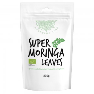 Super Moringa en Poudre par Diet-Food - Poudre de feuilles naturelle et regenerante - 200g