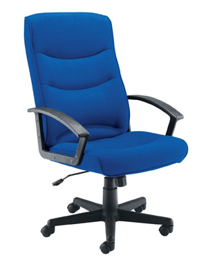 Canasta Fabric Executive Office Chair in Blue
