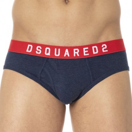 DSQUARED2 Cotton Stretch Brief - Navy XS
