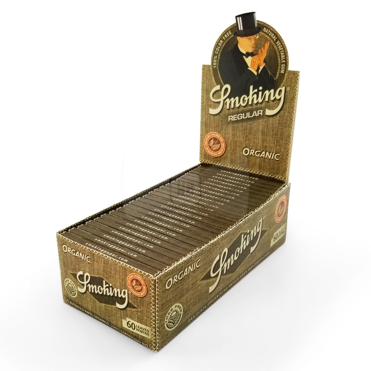 Smoking Organic Single Wide Full Box (50 Packs)