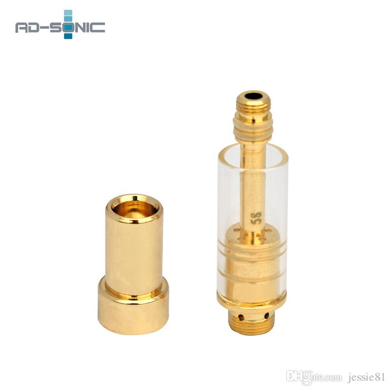 Golden Vape Cartridges 0.5ml 1.0ml 5S A10 Thick Oil Cartridge Empty Glass tank Cartriges e-cigarttes Vape juice Atomizer Fit 510 Battery