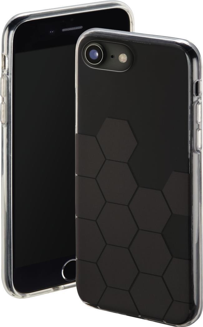 Hama Hexagon. Art der Tasche: Abdeckung, Markenkompatibilität: Apple, Kompatibilität: iPhone 6/6s/7/8, Oberflächen-Farbe: Muster, Produktfarbe: Anthrazit, Schwarz (00172118)