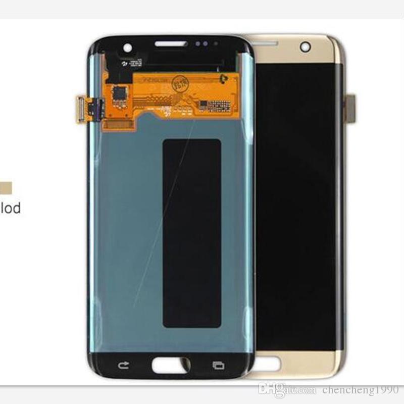For Samsung Galaxy S7 Edge G935A G935T G935V G935 New LCD Touch Screen Digitizer Replacement White Black Gold Silver Color