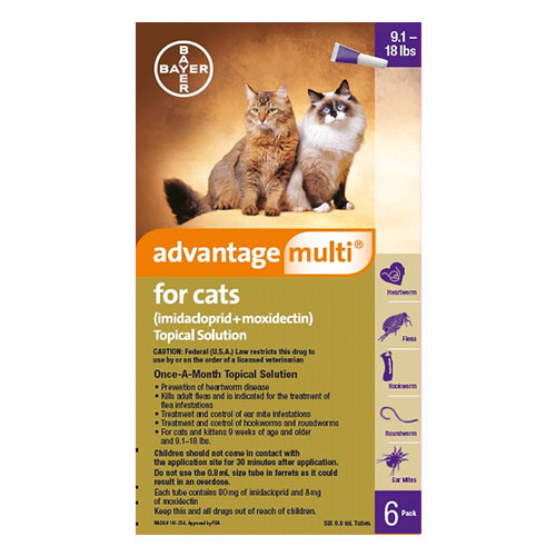 Advantage Multi (Advocate) Cats Over 10lbs (Purple) 3 Doses