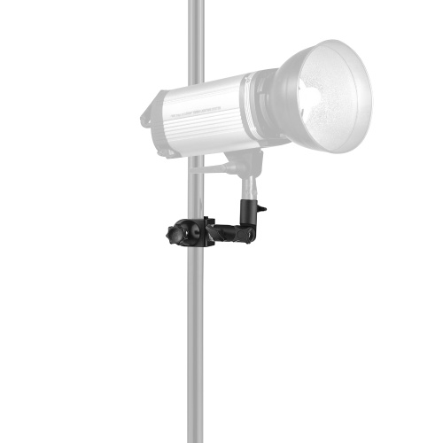 Soporte de clip C-Clamp multifuncional y soporte de montaje de soporte de luz con soporte de reflector de paraguas y rosca de adaptador de tornillo hembra de 1/4 "a 3/8" para estudio de fotografía