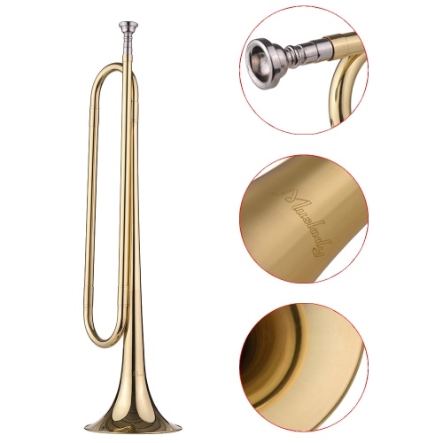 Matériel de laiton de trompette plat appel de trompette de muslady b avec embouchure pour la bande d'école