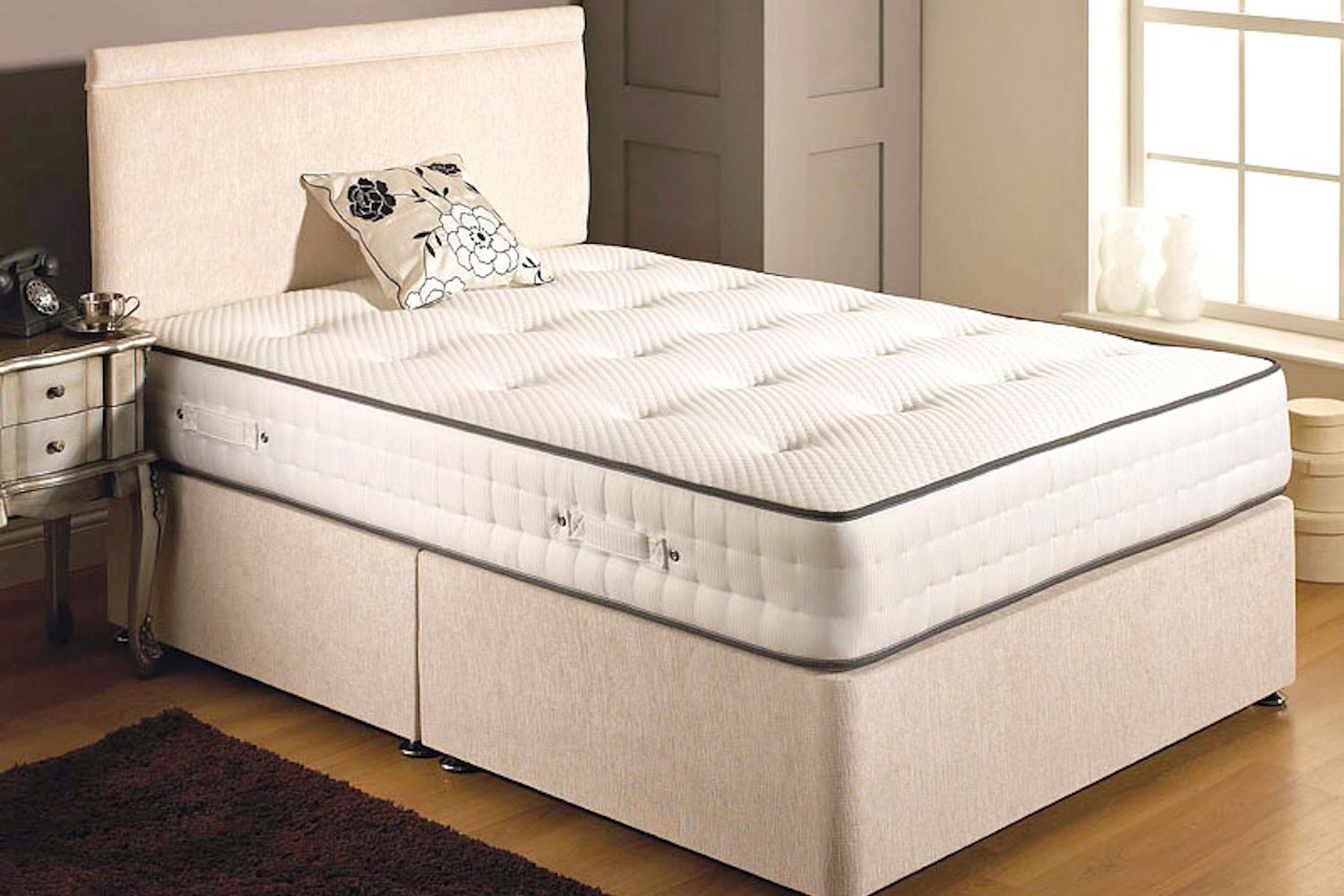 Superior Comfort Memory Foam And Spring Divan Bed -Single-2 Drawers Same Side