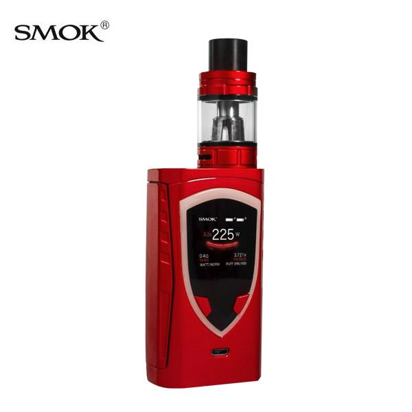 Authentic Smoktech ProColor 225W Box Mod with TFV8 Big Baby Tank Kit Standard Edition - Red