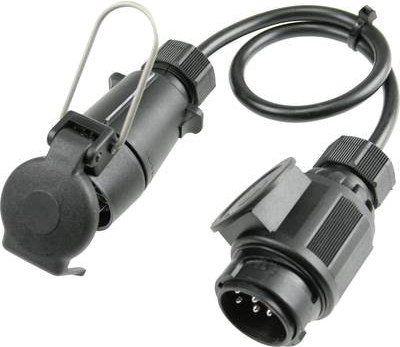 as - Schwabe Anhänger Adapter [Stecker 13polig - Steckdose 7polig] 60467 (60467)