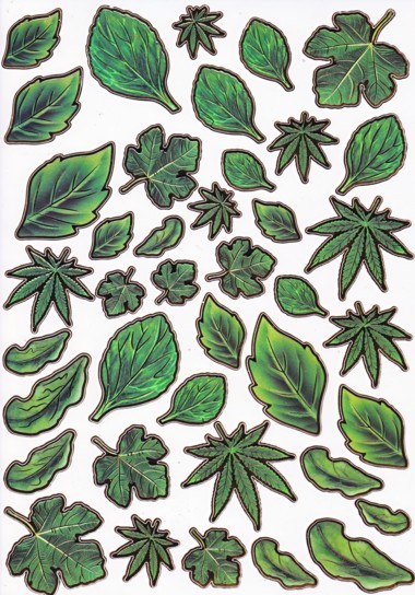 Ultra Gloss Sticker Bogen, Blätter