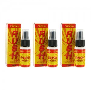 Rush Herbal Popper - Tongue Spray for Masculine Vigour - 15ml for 3ml per Dose - 3 Packs