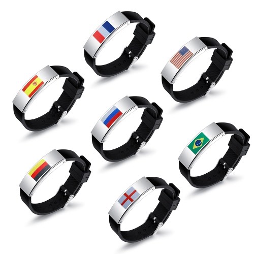 2018 Football World Cup Flag Pattern Sports Bracelet