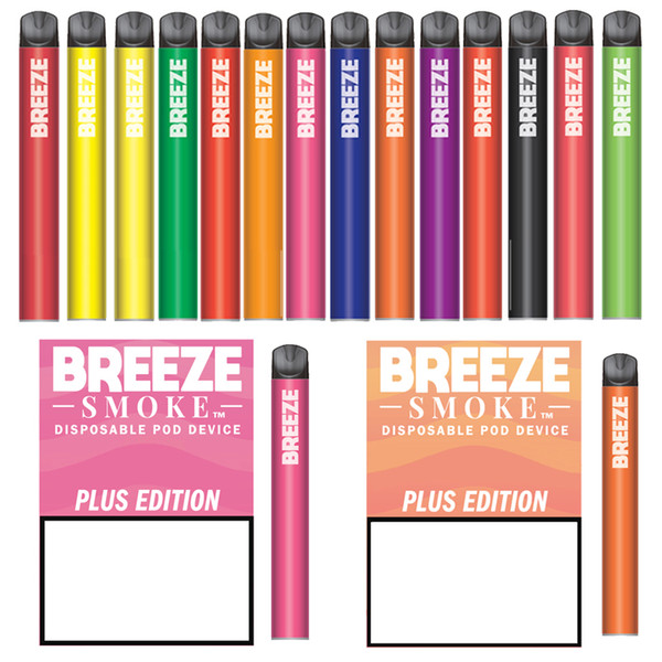New Breeze Disposable Vape Pens Cartridges Starter Kit 3.5ml Vaporizer 650mAh Battery E Cigarette Device Pod