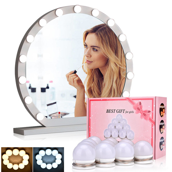 30 brightness hollywood style led vanity mirror lights kit dimmable light bulbs cosmetics makeup vanity table set dressing room
