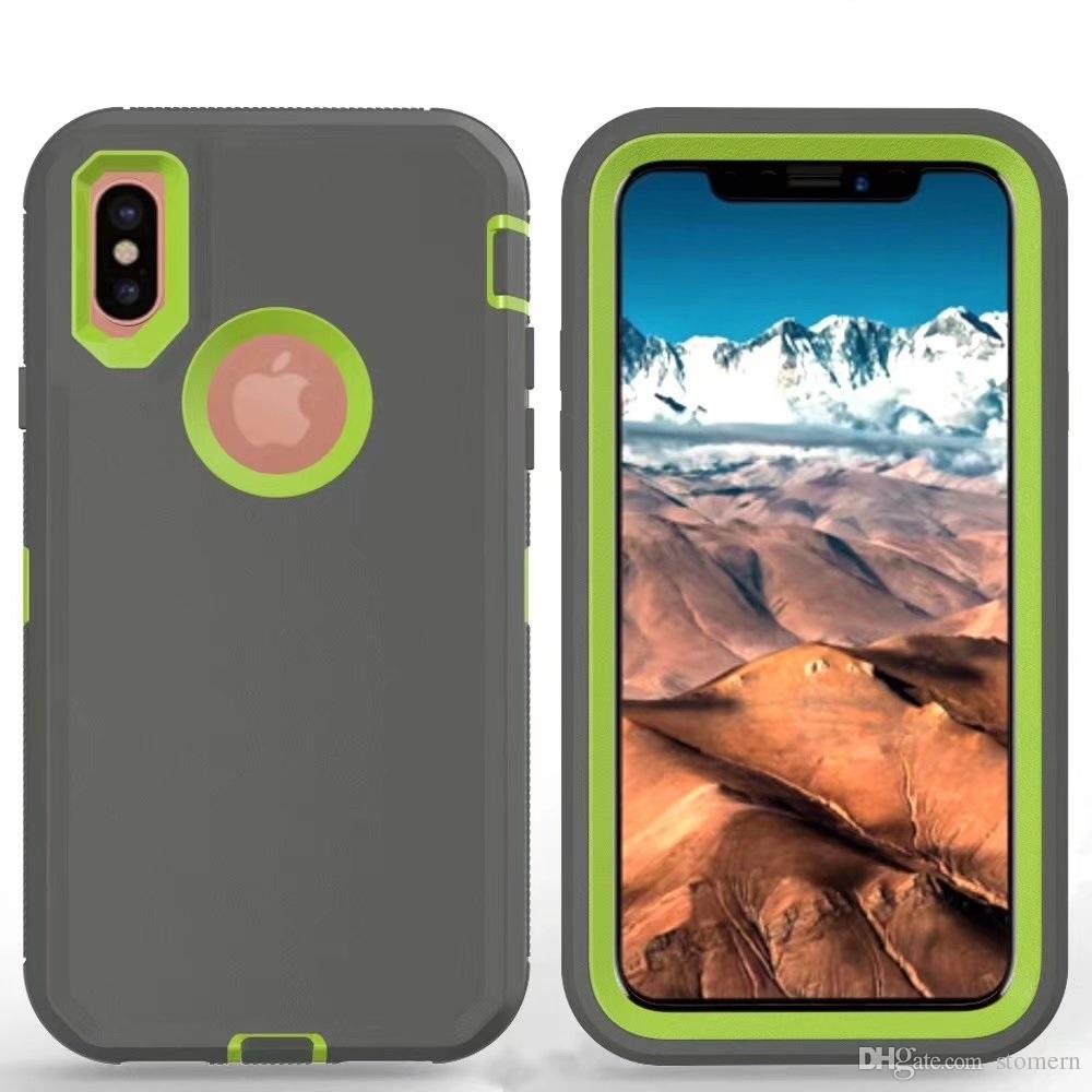 Heavy Duty Case For iPhone X XR Xs Max 6 6S 7 8 Plus Defender Cover For Samsung S10 + S10e S8 S9 Plus S7 edge S6 S5 Note 9 8 5 4 Belt Clip