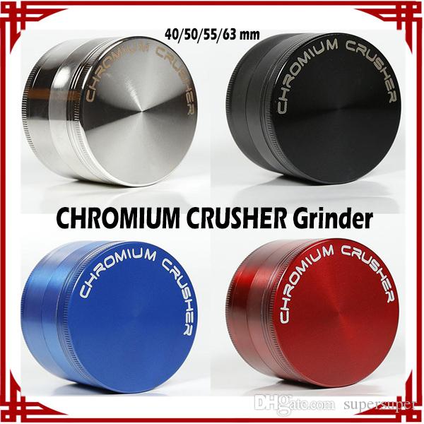 [ sp ] TOP Quality CHROMIUM CRUSHER Grinder Zinc Alloy Grinders 40/50/55/63mm 4 Layers Herb Grinders vs Concave Grinders