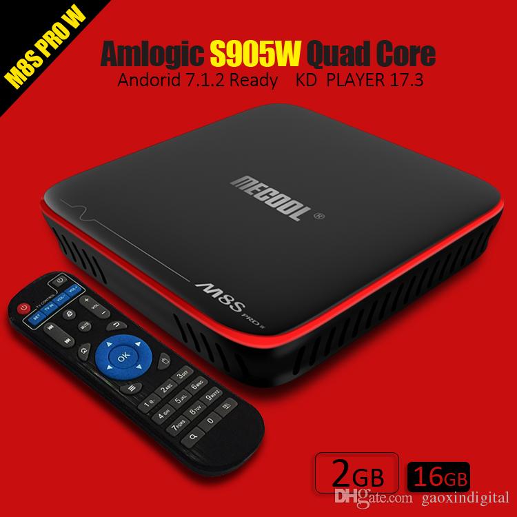Mecool s905W android tv boxes 2019 best 2gb 16gb 4k ultra smart tv box YouTube 4K Netflix HD Netflix movies app supported