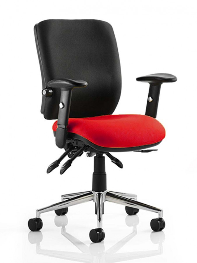 Chiro Red & Black Ergonomic Office Chair