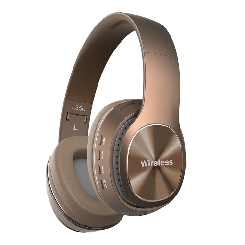 L350 Auriculares inalámbricos Bluetooth Auriculares para colocar sobre las orejas Bluetooth 5.0 Auriculares deportivos Tarjeta TF de 3.5 mm AUX IN FM Radio w / Mic