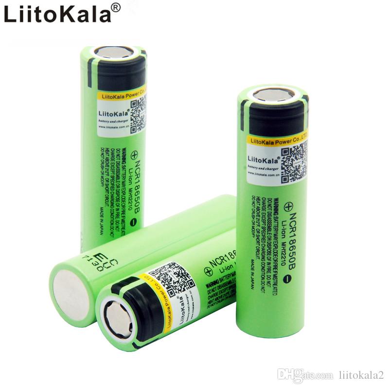 Liitoakala NCR 18650B 100% Original 3.7 V 3400 mAh Baterias Recarregáveis 18650 Bateria/Power Bank Lanterna