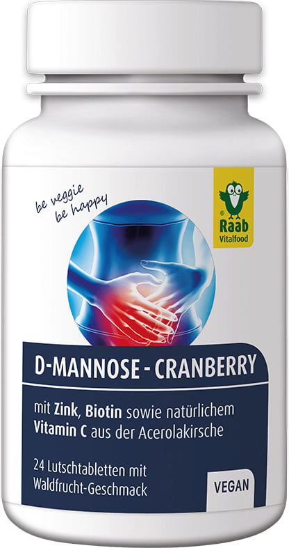 Raab Vitalfood D-Mannose-Cranberry Lutschtabletten
