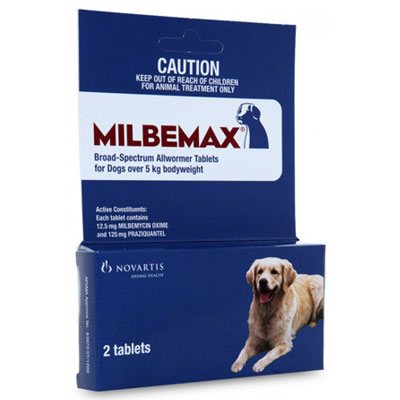 Milbemax Large Dog 5-25 Kgs 2 Tablet