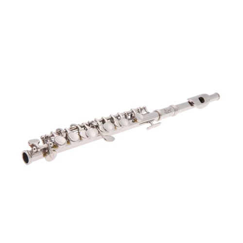 Piccolo Ottavino Half-size Flute Silver Plated C Key Cupronickel with Cork Grease Cleaning Cloth Screwdriver Padded Box