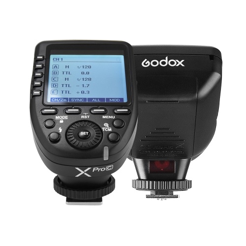 Godox Xpro-C Transmetteur de déclenchement E-TTL II Flash Système 2.4G Wireless X sans fil 32 canaux 16 groupes pris en charge TTL Autoflash 1/8000s HSS