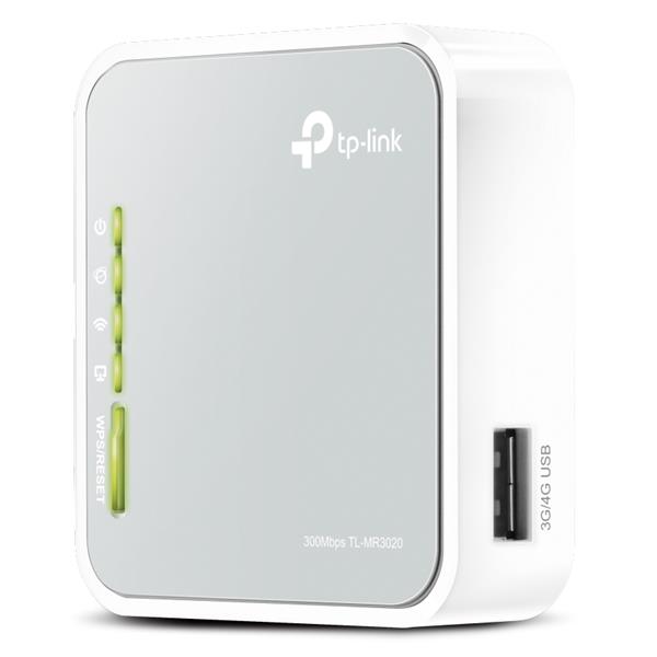 TP-Link Portable 3G/4G 300Mbps Wireless N Router White/Grey - V3.0