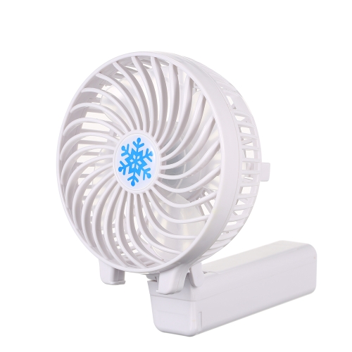 Portable USB 18650 Battery Rechargeable Fan Ventilation Foldable Air Conditioning Fans Foldable Cooler Mini Operated Hand Held Cooling Fan for Outdoor Home (Black)