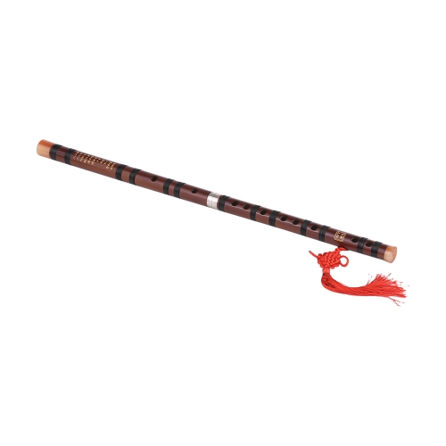 Instrumento tradicional chino de la clave Dizi Flauta de bambú amargo con nudo chino para principiantes