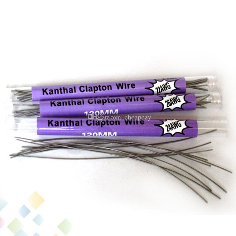10 pcs in a Tube Clapton Wire 120MM 22*32g 24*32g 26*32g 28*32g 32*32g Resistance Wire Clapton Wire Electronic Cigarette DHL Free