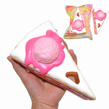 Kiibru Squishy Ice Cream Cake Slice 15.5cm Slow Rising Original Packaging Collection Gift Toy