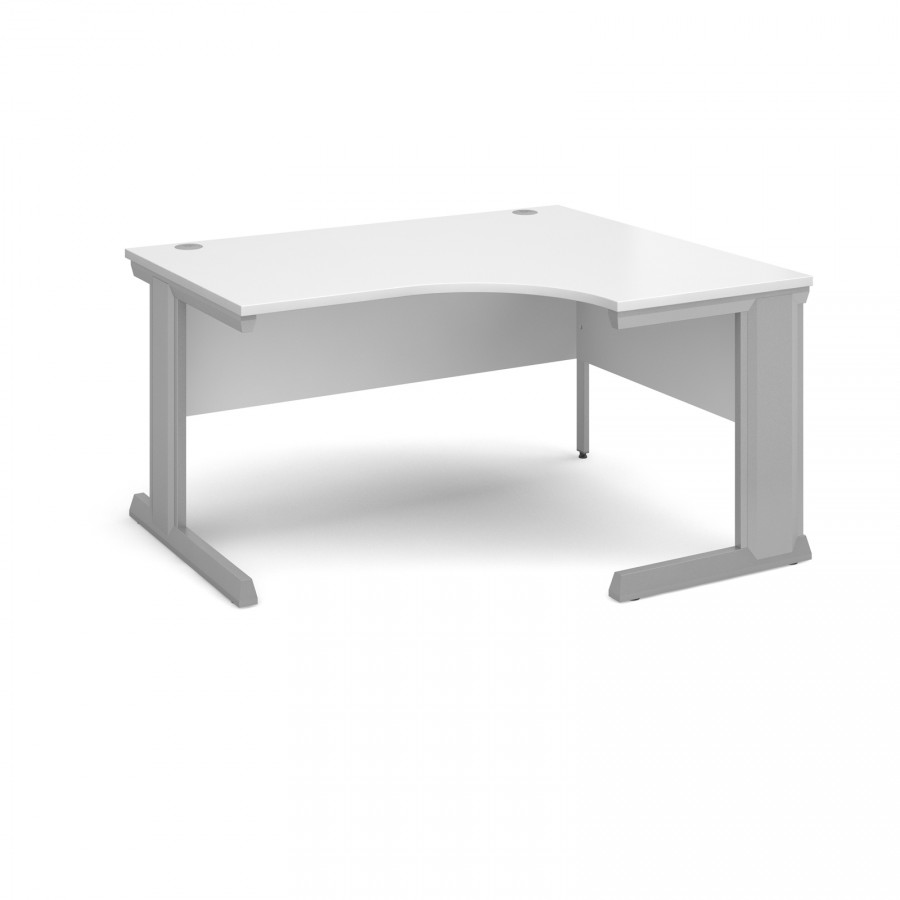 Vivo Ergonomic Office Desk 1400mm- White