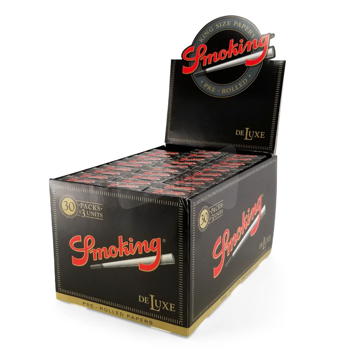 Smoking Brand Deluxe King Size Cones Full Box (30 Packs)