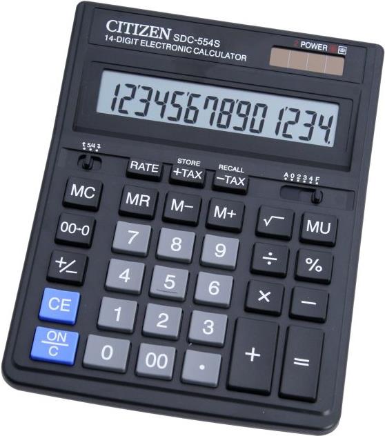 Citizen SDC-554S Desktop Einfacher Taschenrechner Schwarz Taschenrechner (SDC554S)