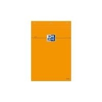 Oxford Notizblock, DIN A4, Seyès, 80 Blatt, orange 80 g/qm optic paper, beschichteter Karton-Deckel, - 5 Stück (100106303)