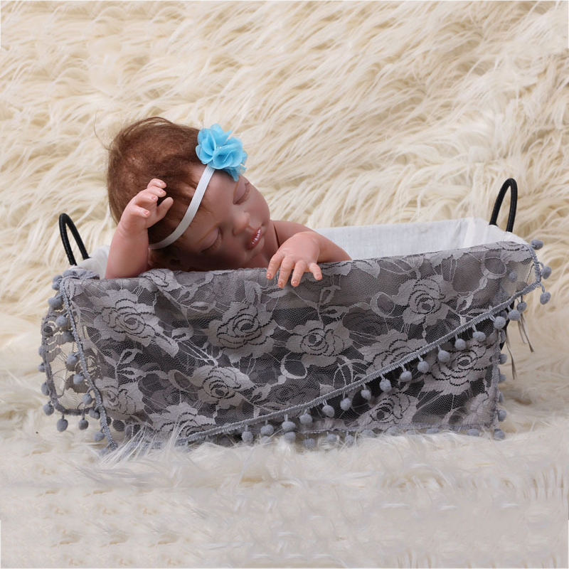 Baby Flower Lace Wrap Towel Photography Prop