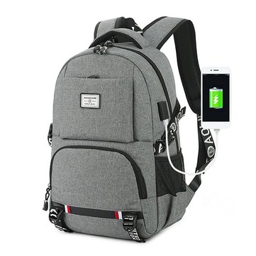 Business Casual USB Charging 18 Inches Laptop Bag Backpack