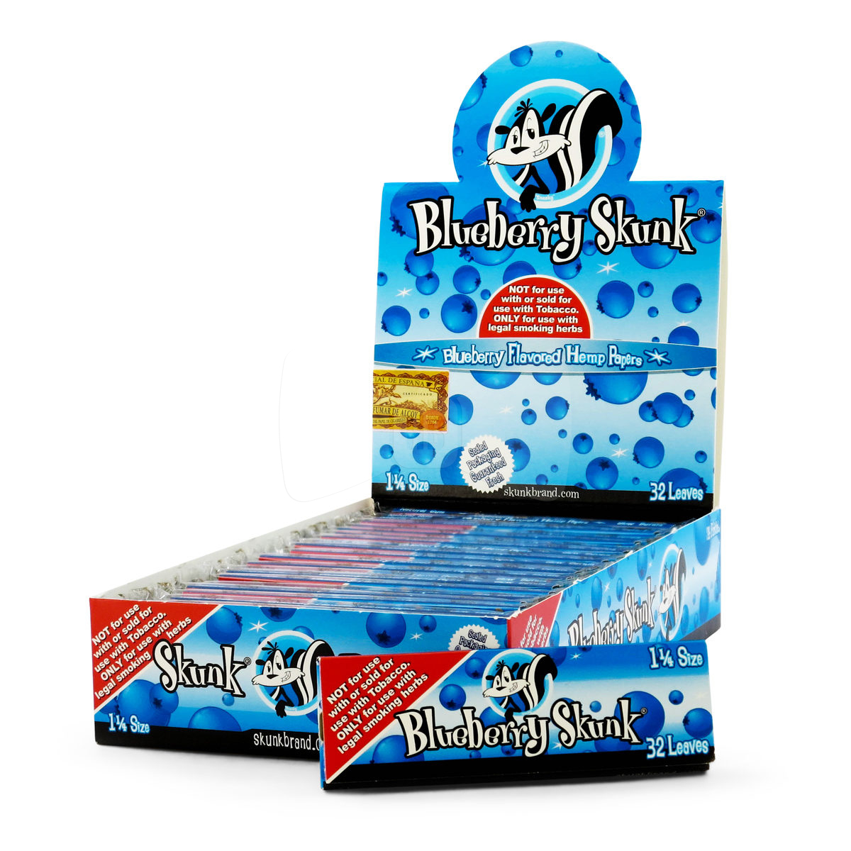 Skunk 1 1/4 Blueberry Rolling Papers Box