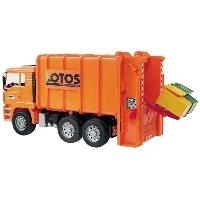 BRUDER MAN TGA Rear loading garbage truck ABS Synthetik Orange Spielzeugfahrzeug (02762)