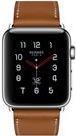 Apple Watch Hermès Series 3 (GPS + Cellular) - 38 mm - Edelstahl - intelligente Uhr mit Single Tour Armband - Barenia Leder - Fauve - Bandgröße 140-160 mm - 16 GB - Wi-Fi, Bluetooth - 4G - 42.4 g