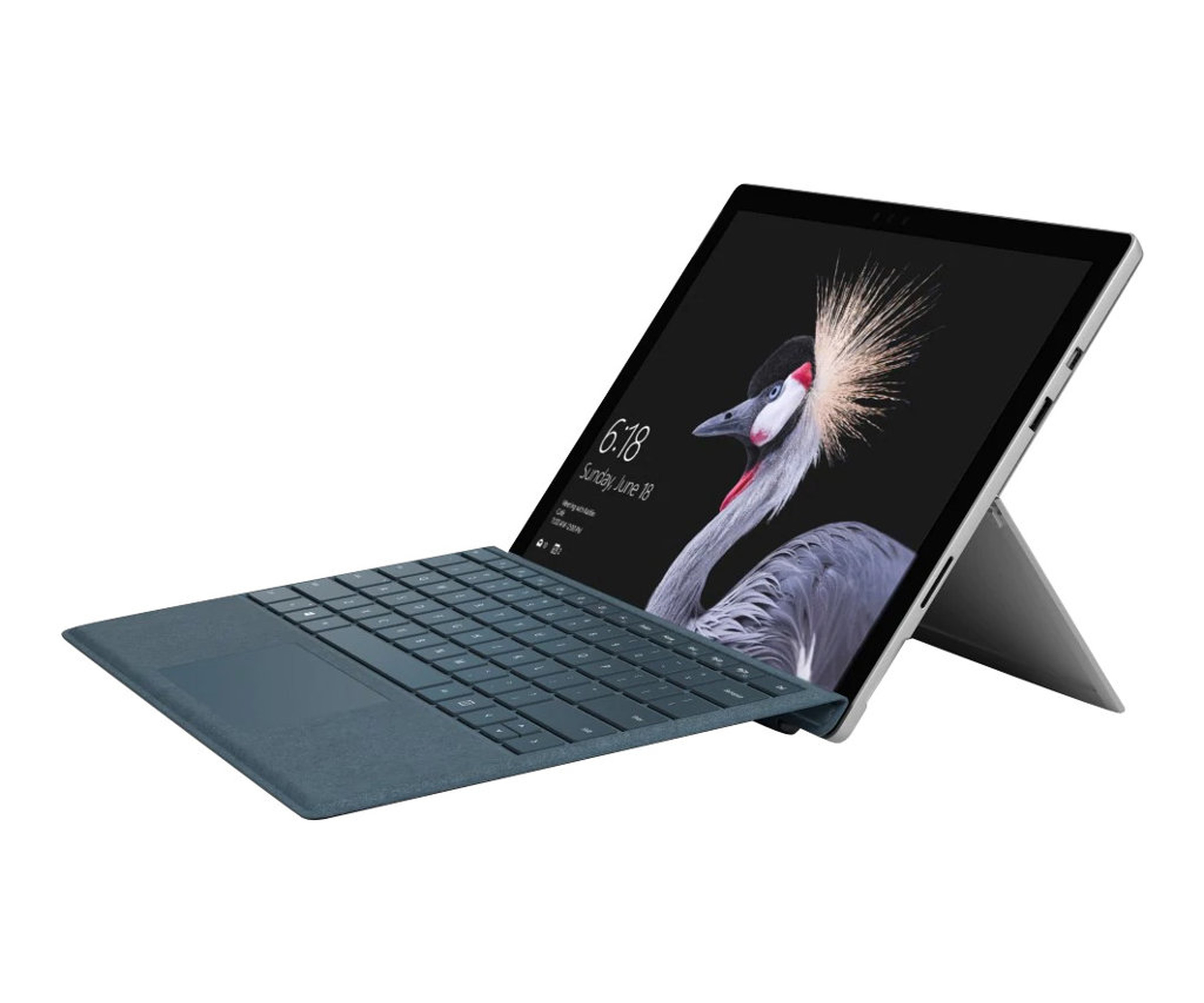 Microsoft Surface Pro Tablet Intel® Core i7 der siebten Generation i7-7600U 256 GB Schwarz - Silber